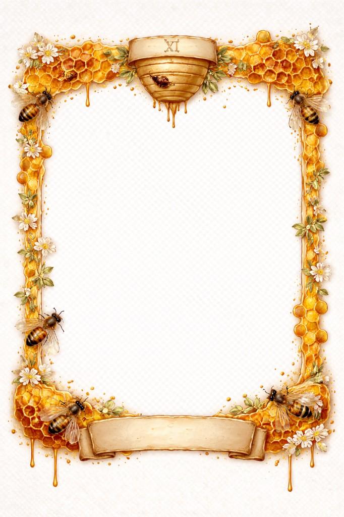 Golden Honeycomb Border