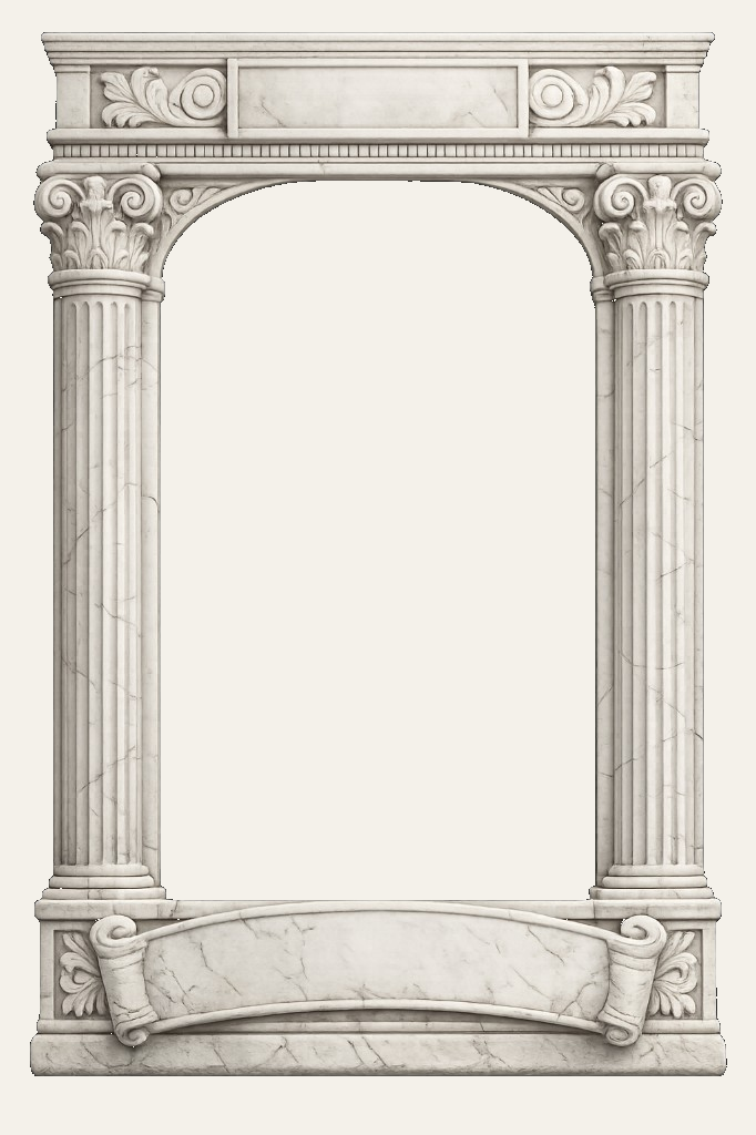 Marble Temple Tarot Border