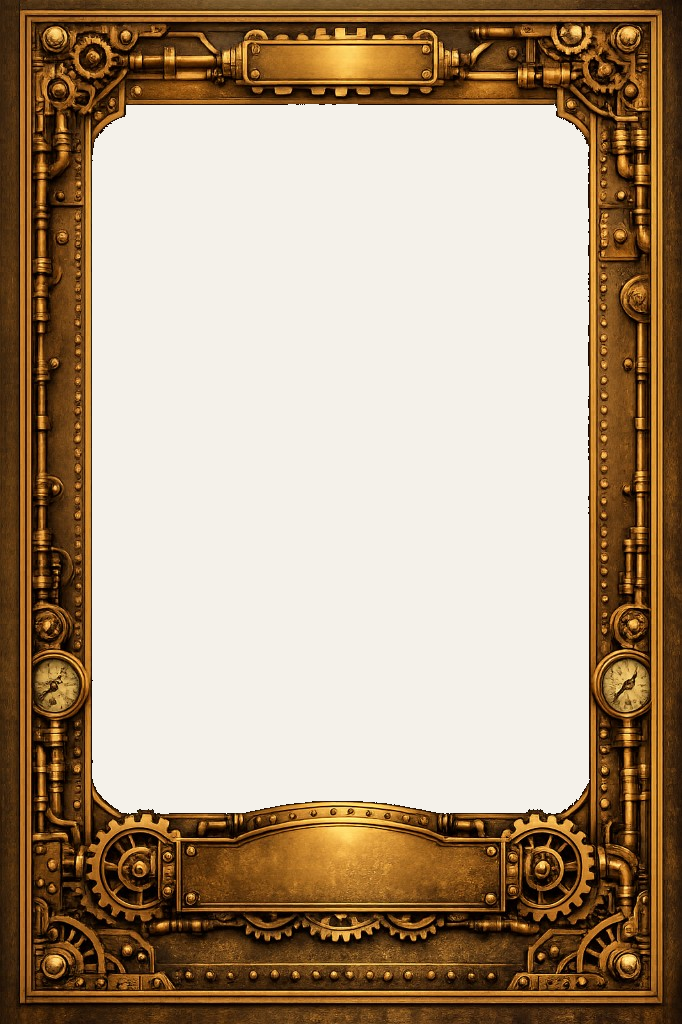 Steampunk Brass Border